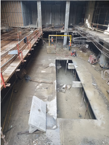 corte con disco y hilo diamantado